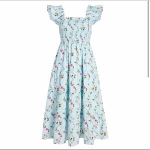 Hill House Ellie Nap Dress in Pond Floral Poplin
